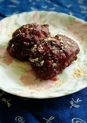 残りご飯で、おはぎ！手も汚れないよ！-レシピのメイン写真