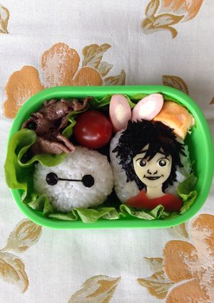 ベイマックスとヒロのキャラ弁-レシピのメイン写真