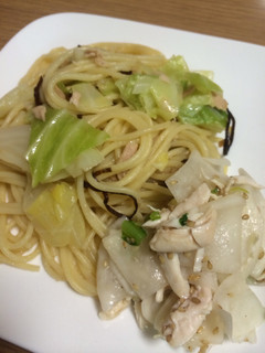 味付け簡単!塩昆布キャベツツナパスタ♡-レシピのメイン写真