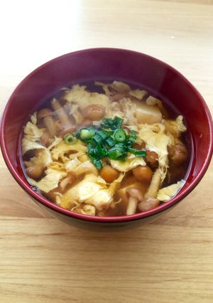 なめこトロッ、たまごフンワリとろみ汁-レシピのメイン写真