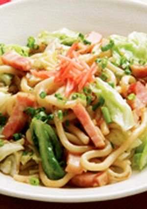 昆布茶風味の焼きうどん-レシピのメイン写真