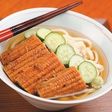 こんぶ茶だしのうなぎぶっかけ冷うどん