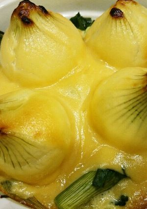 葉つき玉ねぎの簡単！グラタン-レシピのメイン写真