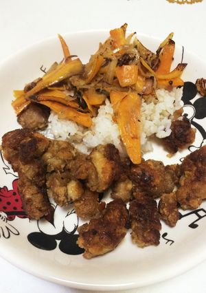 一人暮らし女子！とりのからあげ丼-レシピのメイン写真