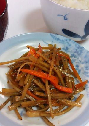 初心者に！田舎の簡単きんぴらごぼう!!-レシピのメイン写真