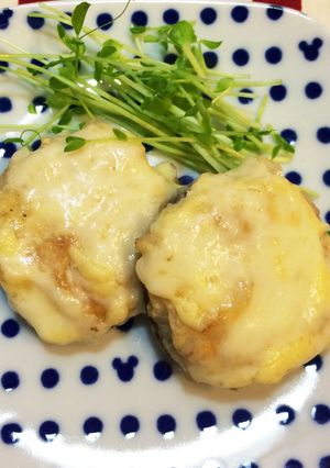 れんこんと豆腐で!?しいたけの肉詰め風♬-レシピのメイン写真