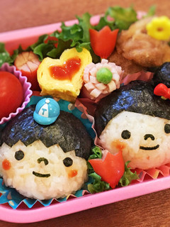 キャラ弁☆男の子&女の子♡遠足弁当-レシピのメイン写真