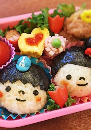 キャラ弁☆男の子&女の子♡遠足弁当-レシピのメイン写真