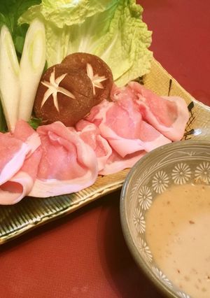 手作り〜♪豚しゃぶゴマだれ-レシピのメイン写真