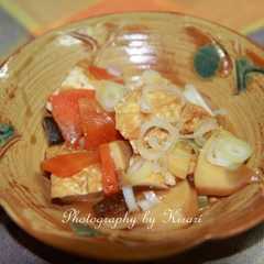 旬の野菜と厚揚げ豆腐の麻婆風味-レシピのメイン写真