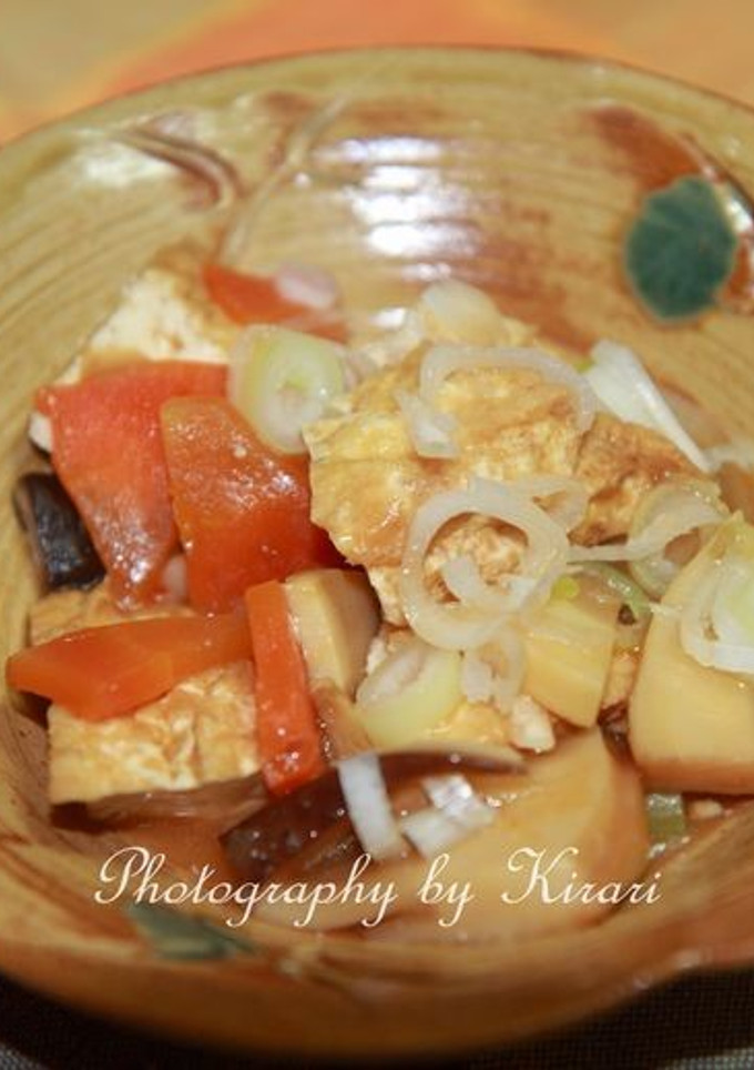 旬の野菜と厚揚げ豆腐の麻婆風味-レシピのメイン写真