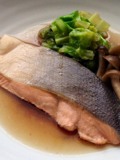 ◉鮭と春キャベツの煮物-レシピのメイン写真