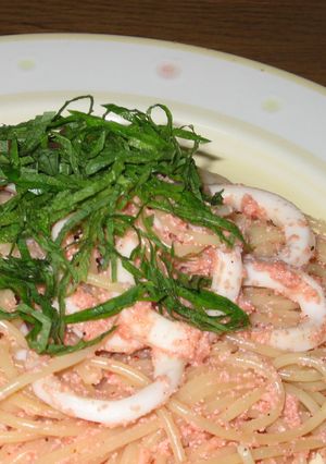 いか明太クリームパスタ-レシピのメイン写真