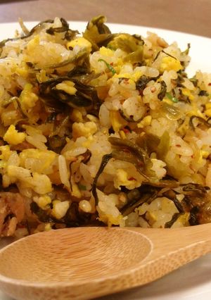 簡単しっかり味☆豚肉と高菜のパラパラ炒飯-レシピのメイン写真