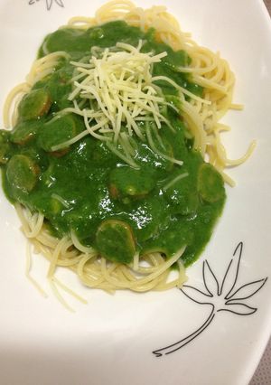 旬なほうれん草のクリームパスタ-レシピのメイン写真