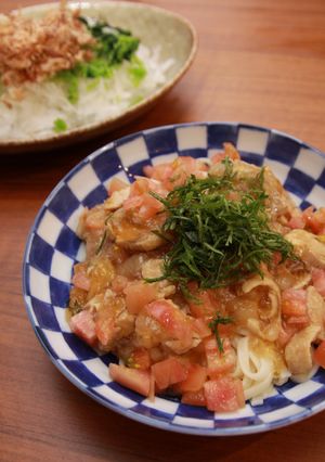 ゼラチン要らず！冷やし鶏ジュレうどん-レシピのメイン写真