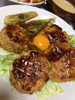 豆腐つくねバーグ♡レンコンでシャキシャキ-レシピのメイン写真
