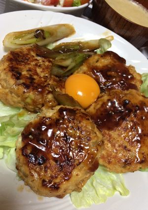 豆腐つくねバーグ♡レンコンでシャキシャキ-レシピのメイン写真