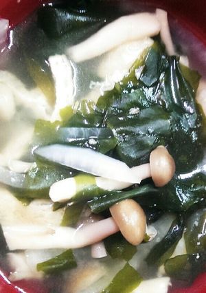 大根とワカメのシンプル味噌汁-レシピのメイン写真