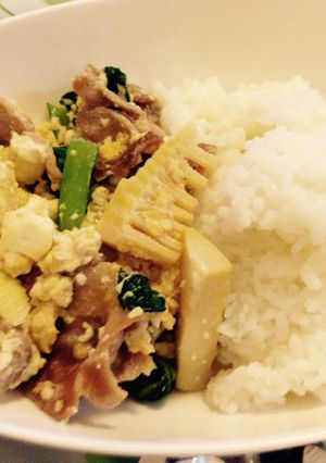 たけのこと豚肉のチャンプルー-レシピのメイン写真