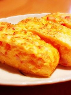 ✿カニカマとチーズ入りとろとろ玉子焼き✿-レシピのメイン写真
