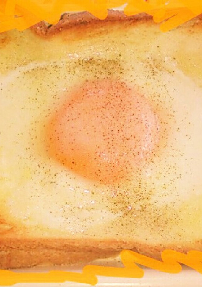 ﾌﾗｲﾊﾟﾝ無し土手無し目玉焼きﾄｰｽﾄ-レシピのメイン写真