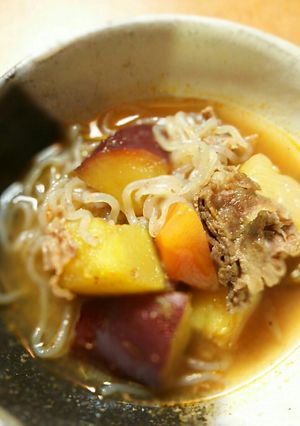 さつまいものコチュジャン肉じゃが-レシピのメイン写真