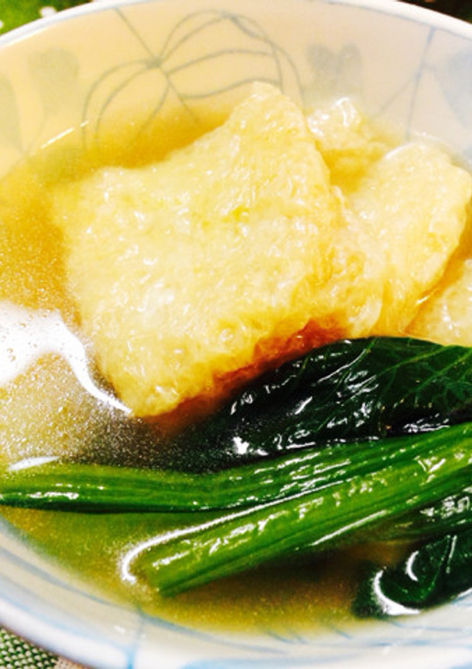 油揚げと小松菜の煮物-レシピのメイン写真