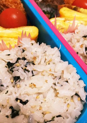 韓国海苔としらすの混ぜご飯-レシピのメイン写真