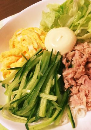 ダイエットに！サラダそうめん-レシピのメイン写真