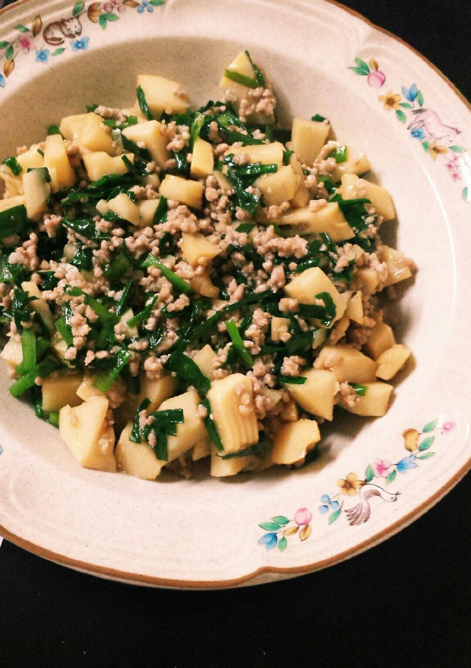 うまうま！タケノコと挽き肉の中華いため！-レシピのメイン写真