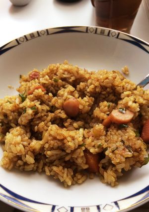 余ったカレーでチャーハンを!-レシピのメイン写真