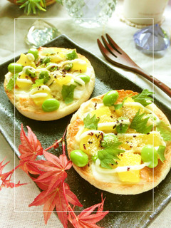 紫蘇香る❀沢庵×枝豆のチーズマフィン-レシピのメイン写真