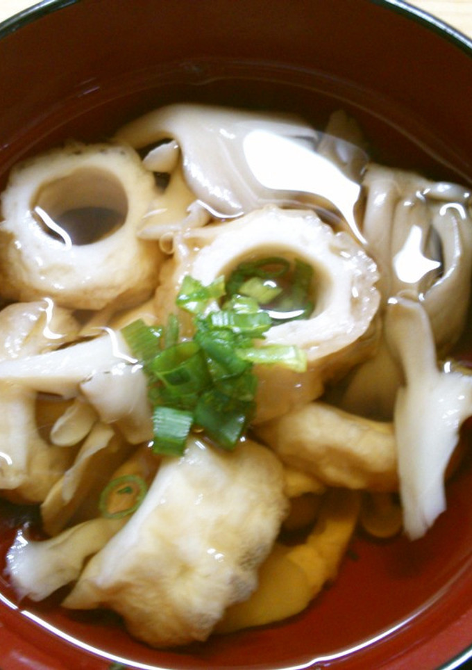 簡単　朝食！　竹輪と　舞茸の　お吸い物！-レシピのメイン写真