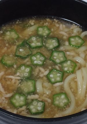 鶏ミンチ たっぷり生姜あんかけうどん。-レシピのメイン写真