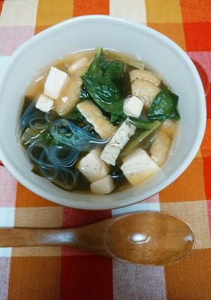 夜9時ごはん♪春雨入りスープ-レシピのメイン写真