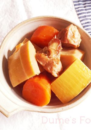 圧力鍋でタケノコと鶏肉の煮物-レシピのメイン写真