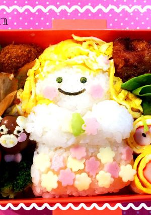 金髪女の子のキャラ弁当-レシピのメイン写真