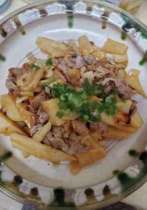 たけのこと豚肉ののピリ辛炒め-レシピのメイン写真