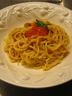 ウニのトマトクリームソースパスタ-レシピのメイン写真