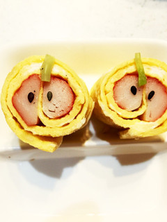 お弁当おかず!カニカマりんごの卵焼き-レシピのメイン写真