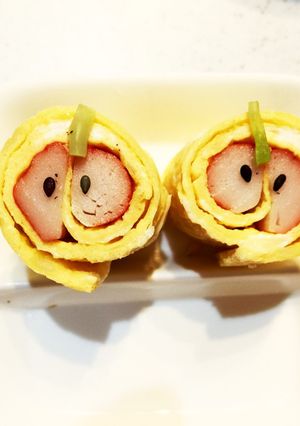お弁当おかず！カニカマりんごの卵焼き-レシピのメイン写真