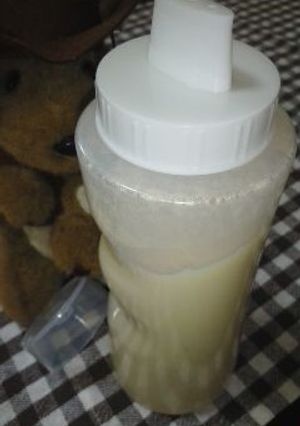洗い物無し!手作りマヨの移し替え術-レシピのメイン写真