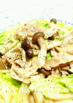 簡単♬ガリバタ豚キャベツ♥-レシピのメイン写真