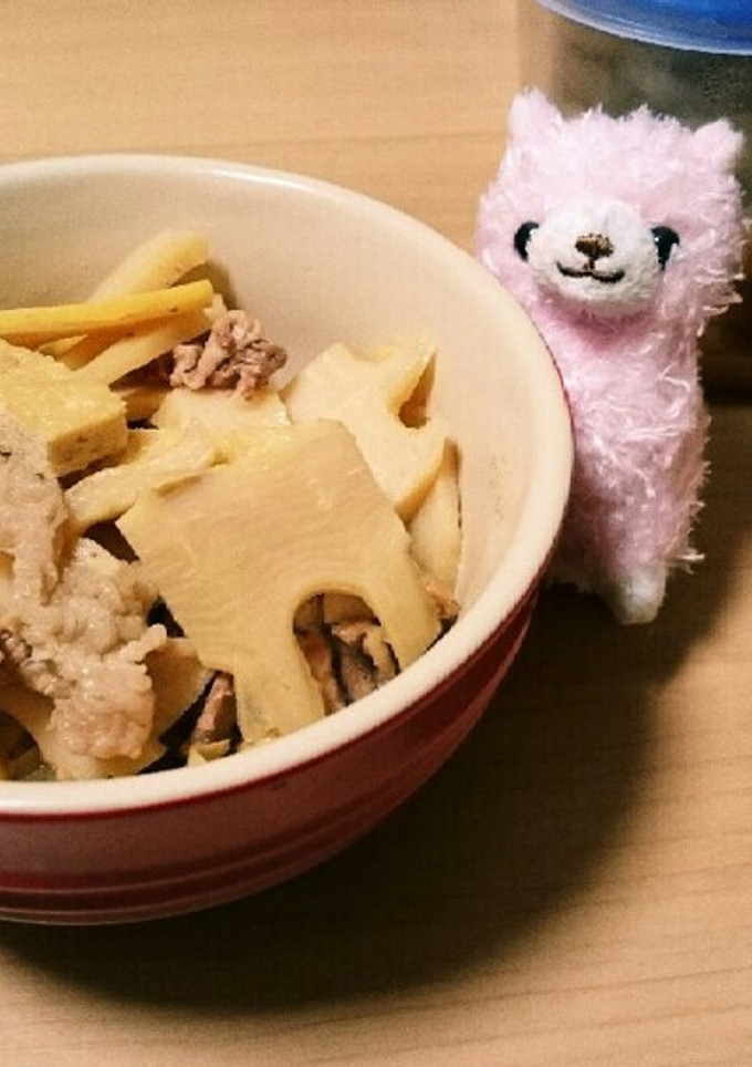 筍と豚肉の甘辛炒め煮★ゴマ油風味-レシピのメイン写真