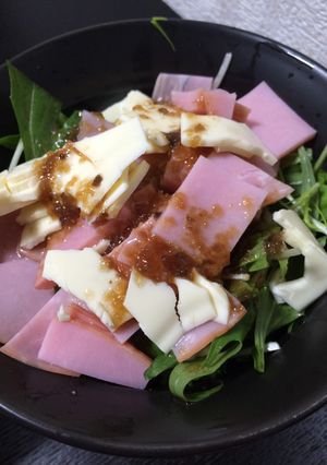 水菜の簡単サラダ-レシピのメイン写真