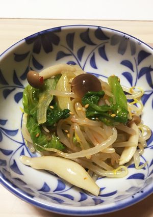 レタスとしめじともやしのピリ辛ナムル風-レシピのメイン写真
