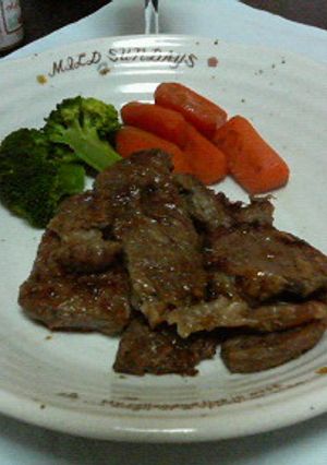安いお肉を柔らかく！牛ステーキ-レシピのメイン写真