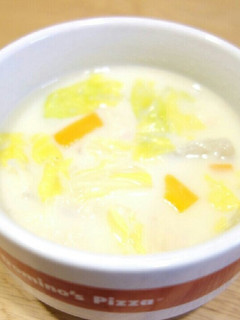 春キャベツとホタテの豆乳スープ☆-レシピのメイン写真