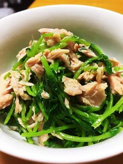 豆苗とツナの和えもの-レシピのメイン写真